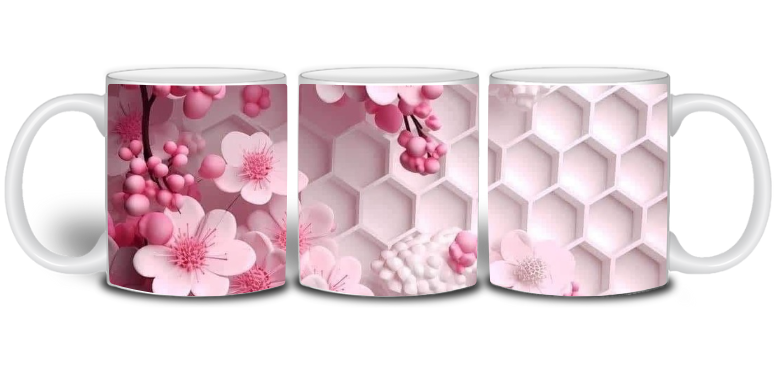 Floral Hex Mug