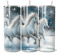 Snowy horse's